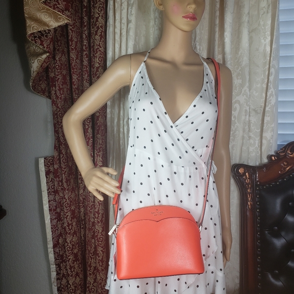 Kate spade Payton medium dome Red crossbody - Picture 4 of 11